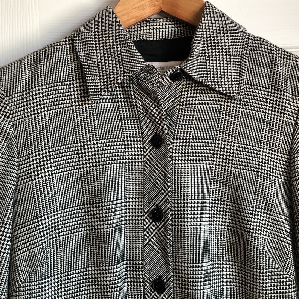 Liz Claiborne glen plaid vintage dress - Picture 2 of 6